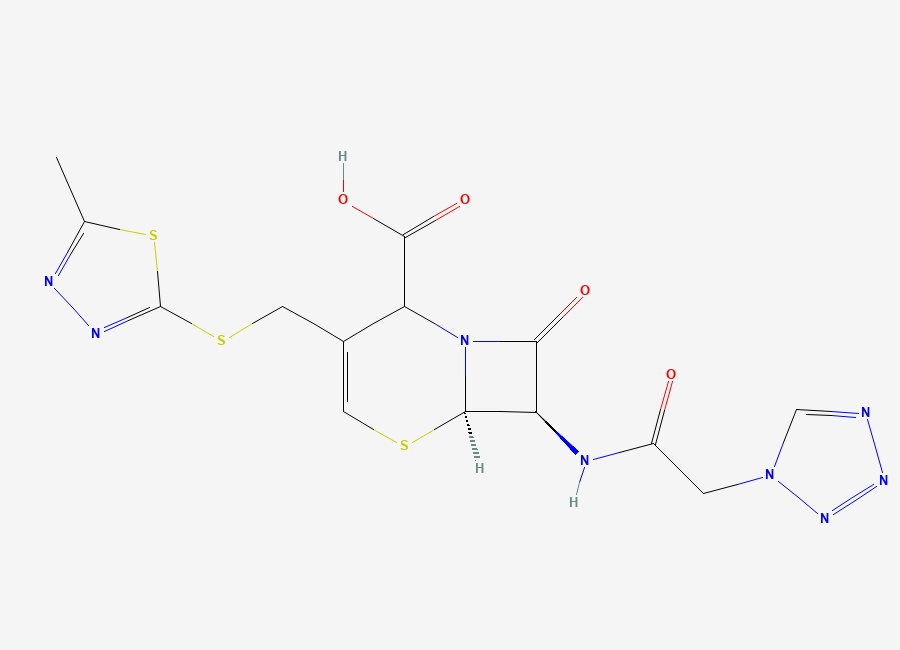 Two-dimensional chemical structure of Cefazolin Delta-2-Isomer, CAS 55390-53-9