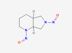 Two-dimensional chemical structure of Di-Nitroso-Pyrrolopiperidine (DNPP)