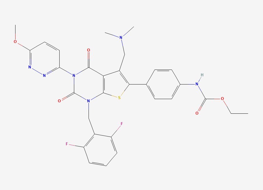 Two-dimensional chemical structure of Relugolix Impurity 44, CAS 3009131-56-7