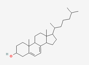 Two-dimensional chemical structure of Cholesterol, 7-dehydro-