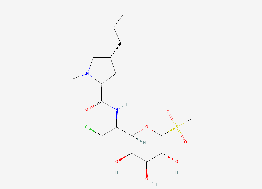 Two-dimensional chemical structure of Clindamycin Sulfone, CAS 887402-22-4