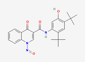 Two-dimensional chemical structure of N-Nitroso Ivacaftor