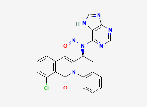 Two-dimensional chemical structure of N-Nitroso Duvelisib