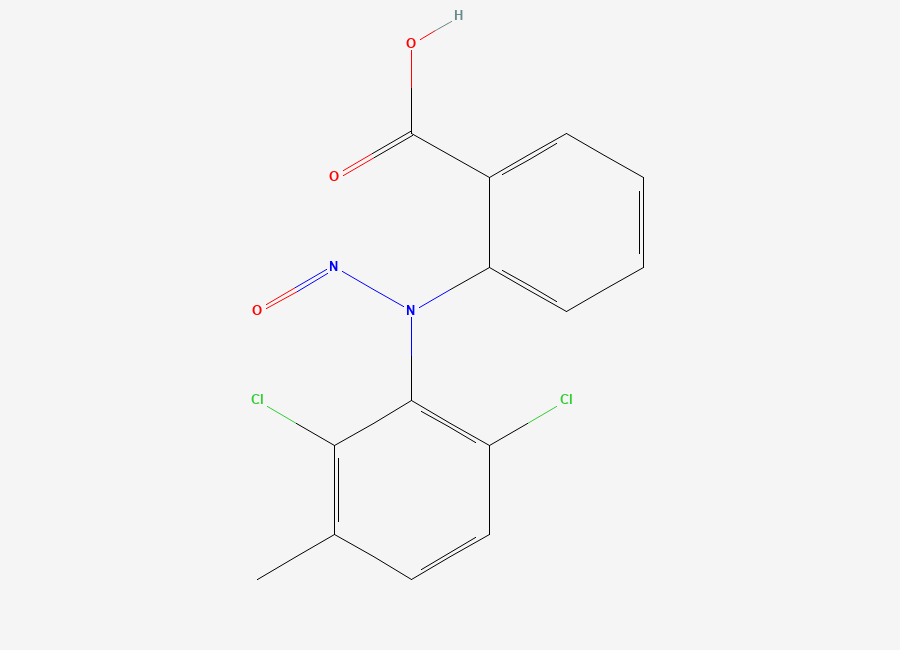 Two-dimensional chemical structure of N-Nitroso Meclofenamic Acid