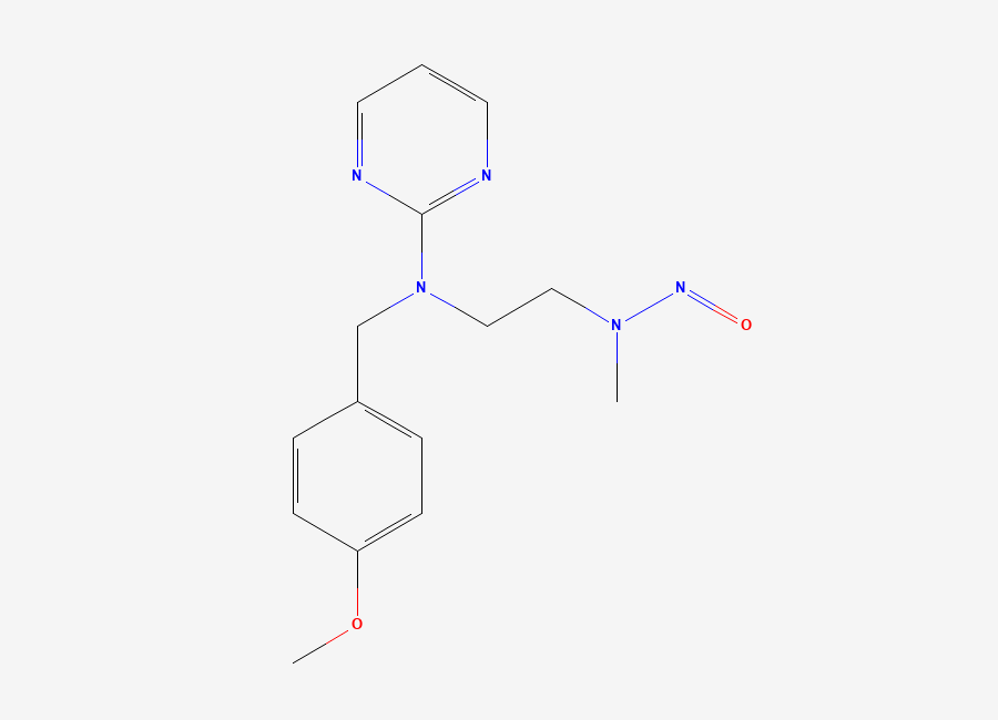 Two-dimensional chemical structure of N-Nitroso Desmethyl Thonzylamine