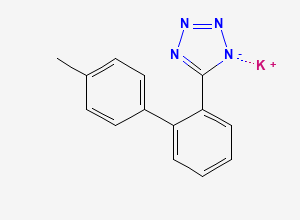 Two-dimensional chemical structure of Losartan EP Impurity E (Potassium Salt), CAS 860644-27-5