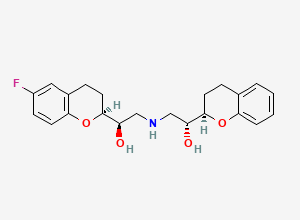 Two-dimensional chemical structure of Nebivolol EP Impurity A, CAS 1416402-13-5