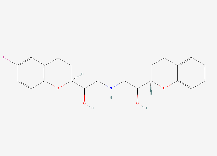 Two-dimensional chemical structure of Nebivolol EP Impurity A, CAS 1416402-13-5