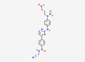 Two-dimensional chemical structure of Momelotinib Impurity 3, CAS 2641608-74-2