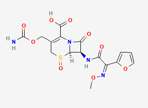 Two-dimensional chemical structure of Cefuroxime Impurity 8, CAS 929531-94-2