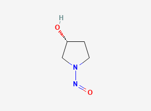 Two-dimensional chemical structure of (R)-1-nitrosopyrrolidin-3-ol, CAS 153135-64-9