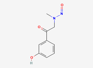 Two-dimensional chemical structure of N-Nitroso Phenylephrine EP Impurity C
