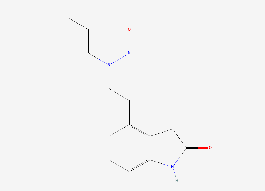 Two-dimensional chemical structure of N-Nitroso Despropyl Ropinirole