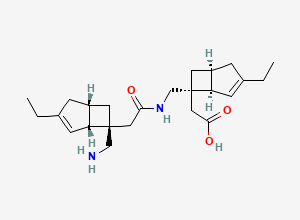 Two-dimensional chemical structure of Mirogabalin Dimer Impurity