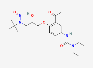 Two-dimensional chemical structure of N-Nitroso Celiprolol