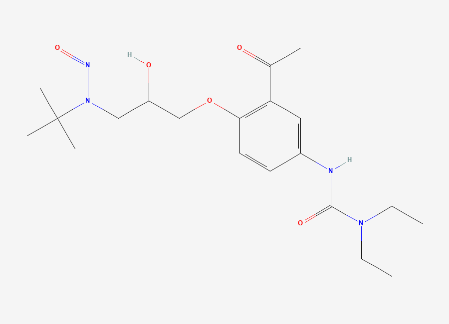 Two-dimensional chemical structure of N-Nitroso Celiprolol