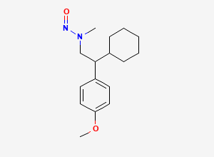 Two-dimensional chemical structure of N-Nitroso Venlafaxine Impurity G