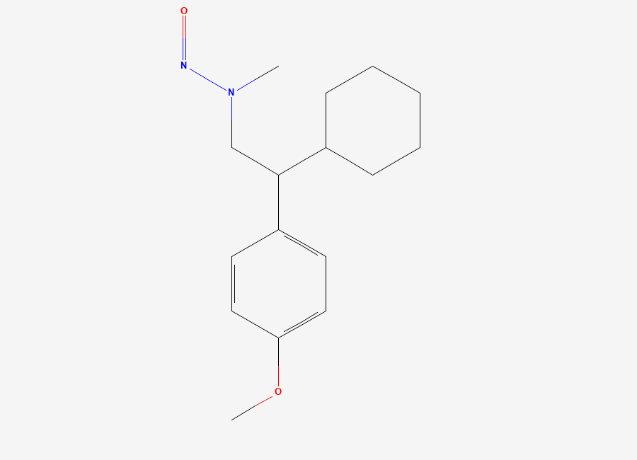 Two-dimensional chemical structure of N-Nitroso Venlafaxine Impurity G