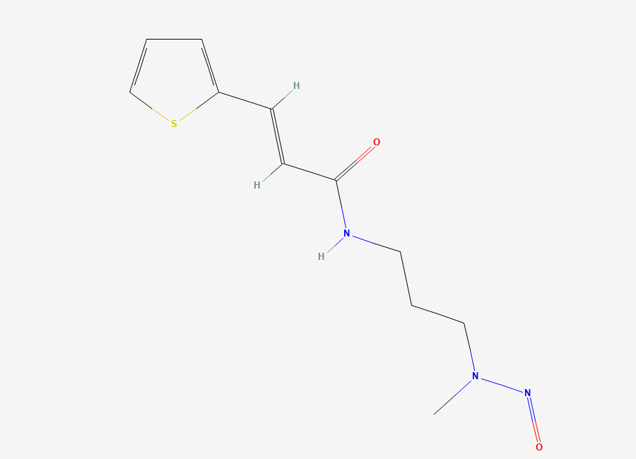 Two-dimensional chemical structure of N-Nitroso Pyrantel Pamoate Impurity
