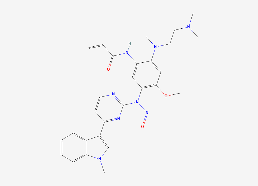 Two-dimensional chemical structure of N-Nitroso Osimertinib