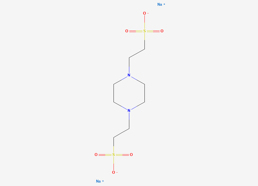 Two-dimensional chemical structure of pipes disodium salt