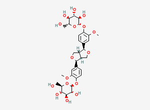 Two-dimensional chemical structure of Pinoresinol diglucoside