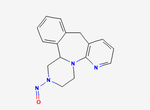 Two-dimensional chemical structure of N-Nitroso Mirtazapine EP Impurity D