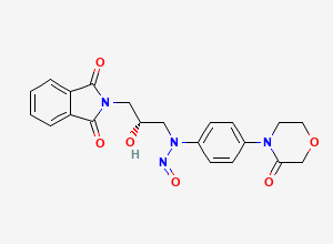 Two-dimensional chemical structure of Rivaroxaban Nitroso Impurity 2
