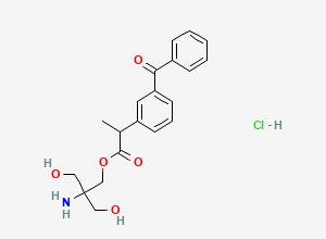 Two-dimensional chemical structure of Ketoprofen Impurity 8 (HCl Salt), CAS 2733641-85-3