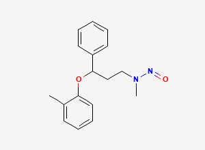 Two-dimensional chemical structure of N-Nitroso Atomoxetine, CAS 3028194-77-3