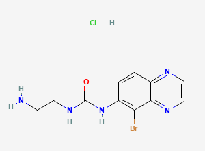 Two-dimensional chemical structure of Brimonidine EP Impurity G (HCl Salt)