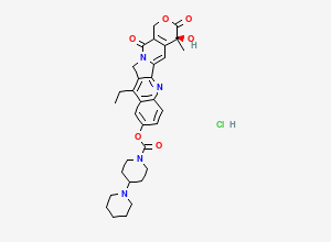 Two-dimensional chemical structure of Irinotecan EP Impurity H / 4-Methyl Irinotecan Analogue (HCl Salt), CAS 1608463-33-7