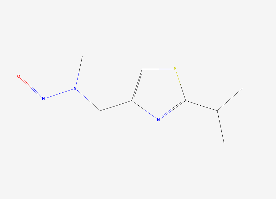 Two-dimensional chemical structure of N-Nitroso Ritonavir