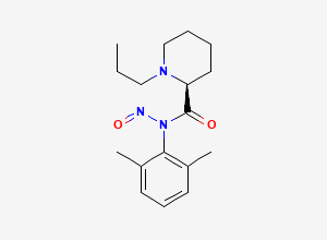Two-dimensional chemical structure of N-Nitroso Ropivacaine