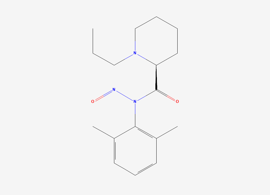 Two-dimensional chemical structure of N-Nitroso Ropivacaine