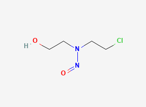 Two-dimensional chemical structure of N-Nitroso 2-(2-chloroethylamino)ethanol