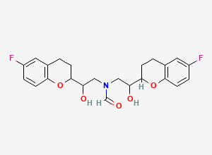 Two-dimensional chemical structure of N-Formyl Nebivolol