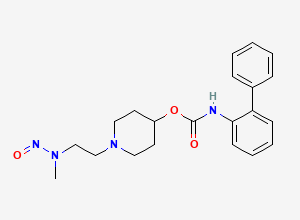 Two-dimensional chemical structure of N-Nitroso Revefenacin Impurity-2