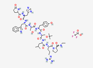 Two-dimensional chemical structure of Buserelin EP Impurity E (TFA Salt)
