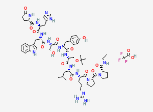Two-dimensional chemical structure of Buserelin EP Impurity G (TFA Salt)
