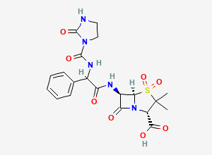 Two-dimensional chemical structure of Azlocillin Impurity 2