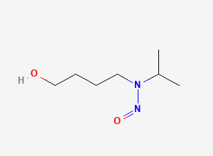 Two-dimensional chemical structure of N-(4-hydroxybutyl)-N-isopropylnitrous amide