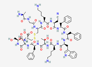 Two-dimensional chemical structure of Somatostatin EP Impurity F
