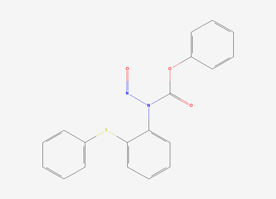 Two-dimensional chemical structure of Phenyl nitroso(2-(phenylthio)phenyl)carbamate