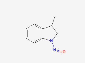 Two-dimensional chemical structure of 3-methyl-1-Nitrosoindoline