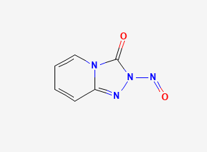 Two-dimensional chemical structure of 2-nitroso-[1,2,4]triazolo[4,3-a]pyridin-3(2H)-one