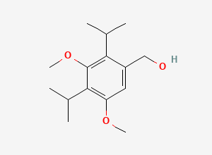 Two-dimensional chemical structure of (2,4-Diisopropyl-3,5-dimethoxyphenyl)methanol