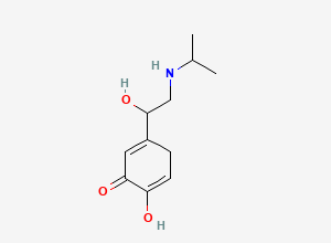 Two-dimensional chemical structure of 2-Hydroxy-5-(1-hydroxy-2-(isopropylamino)ethyl)cyclohexa-2,5-dienone
