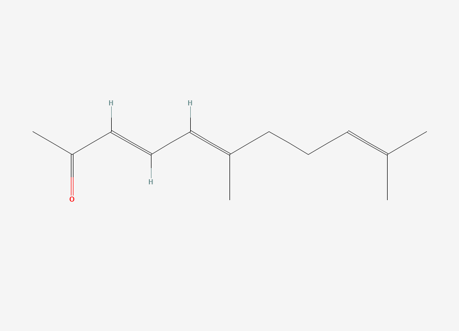 Two-dimensional chemical structure of Pseudoionone