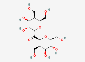 Two-dimensional chemical structure of 3-Deoxymaltosone